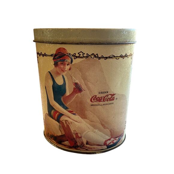 Vintage Coca Cola Brand Tin 1989 Marketed By Diffuse Par Virojanglor - Paris - Picture 1 of 8
